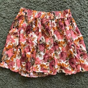 Brandy Melville flowy floral skirt